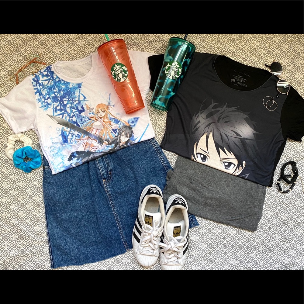 Two SAO T-Shirt (White/Black)